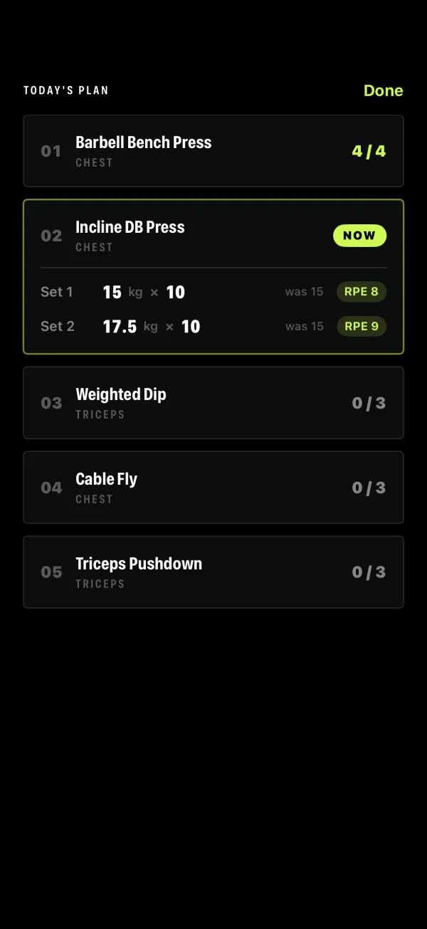 The app · shipped — Plan option